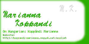 marianna koppandi business card